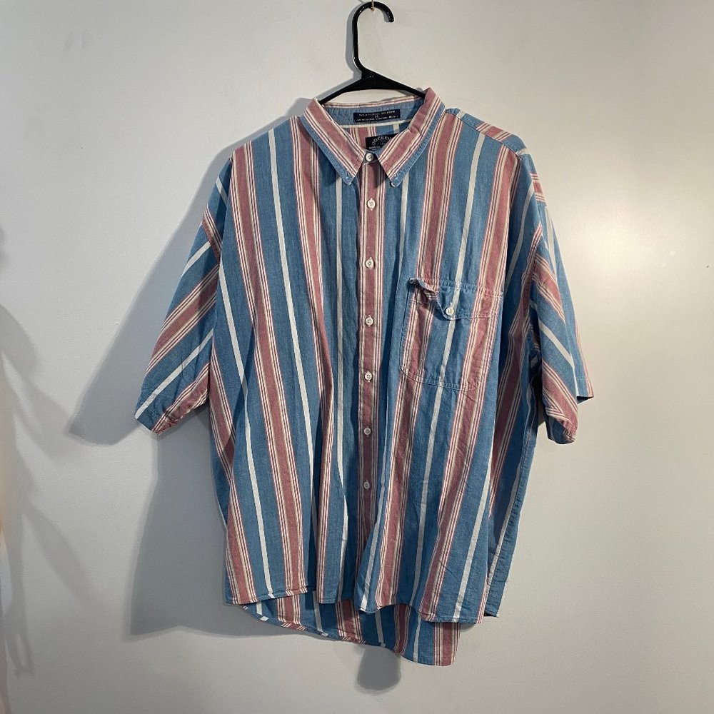 Vintage Dockers Short-Sleeve Button-Up, Summer/Boat/BBQ. Men’s Size XL.
